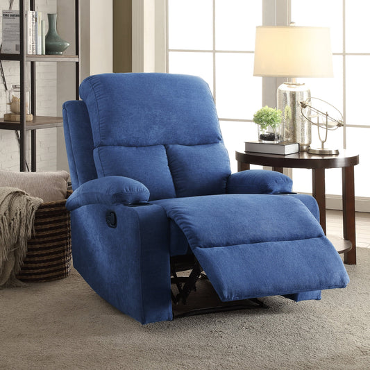 ACME Rosia Upholstery Motion Recliner in Blue