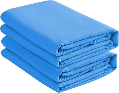 2-Pack Deep Pocket Bed Fitted Sheet/Bottom Sheet, Standard 100 by Oeko-Tex - Queen, Blue