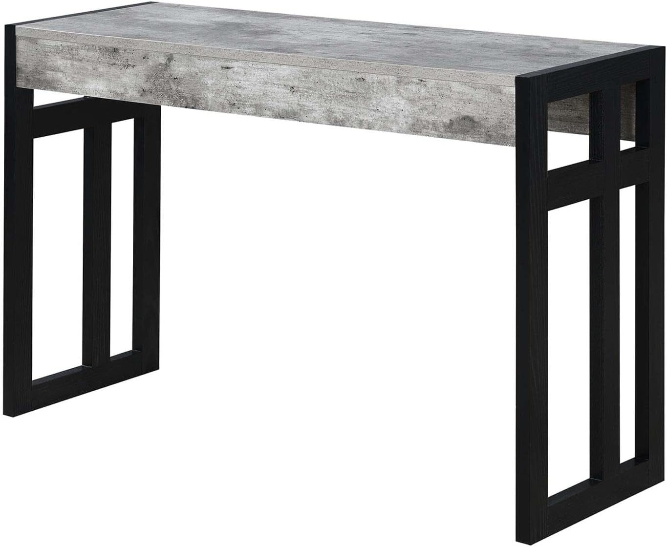 Monterey Console Table, Faux Birch/Black