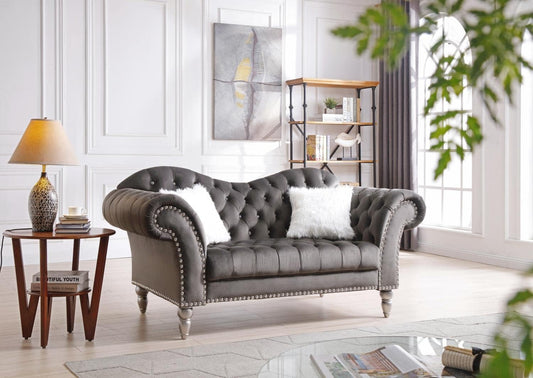 Wilshire G0951A-L Loveseat Dark Grayvelvet