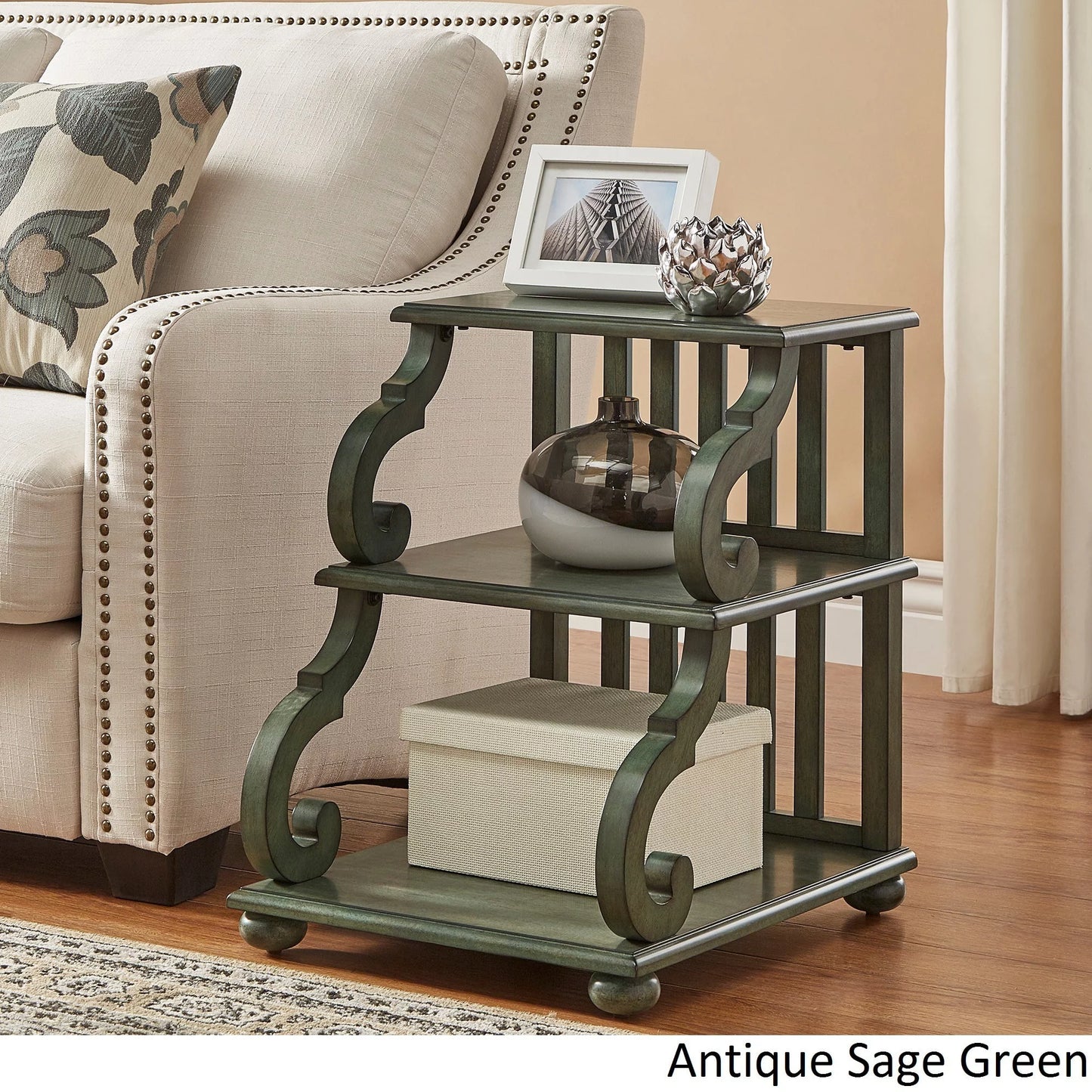 Caden End Table, Antique Black