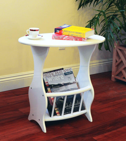 Magazine Table Finish: White