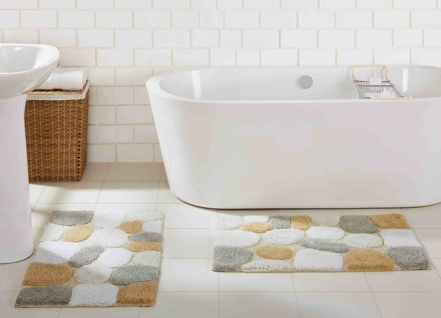 Pebbles 2 Pc Spa Bath Rug Set (20"X32" & 20"X32")