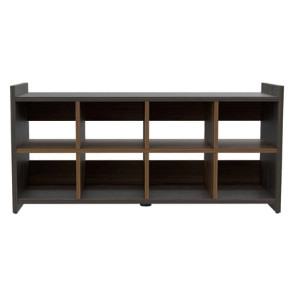 Shoe Rack Augusta, Eight Shoe Capacity, Carbon Espresso / Mahogany Finish