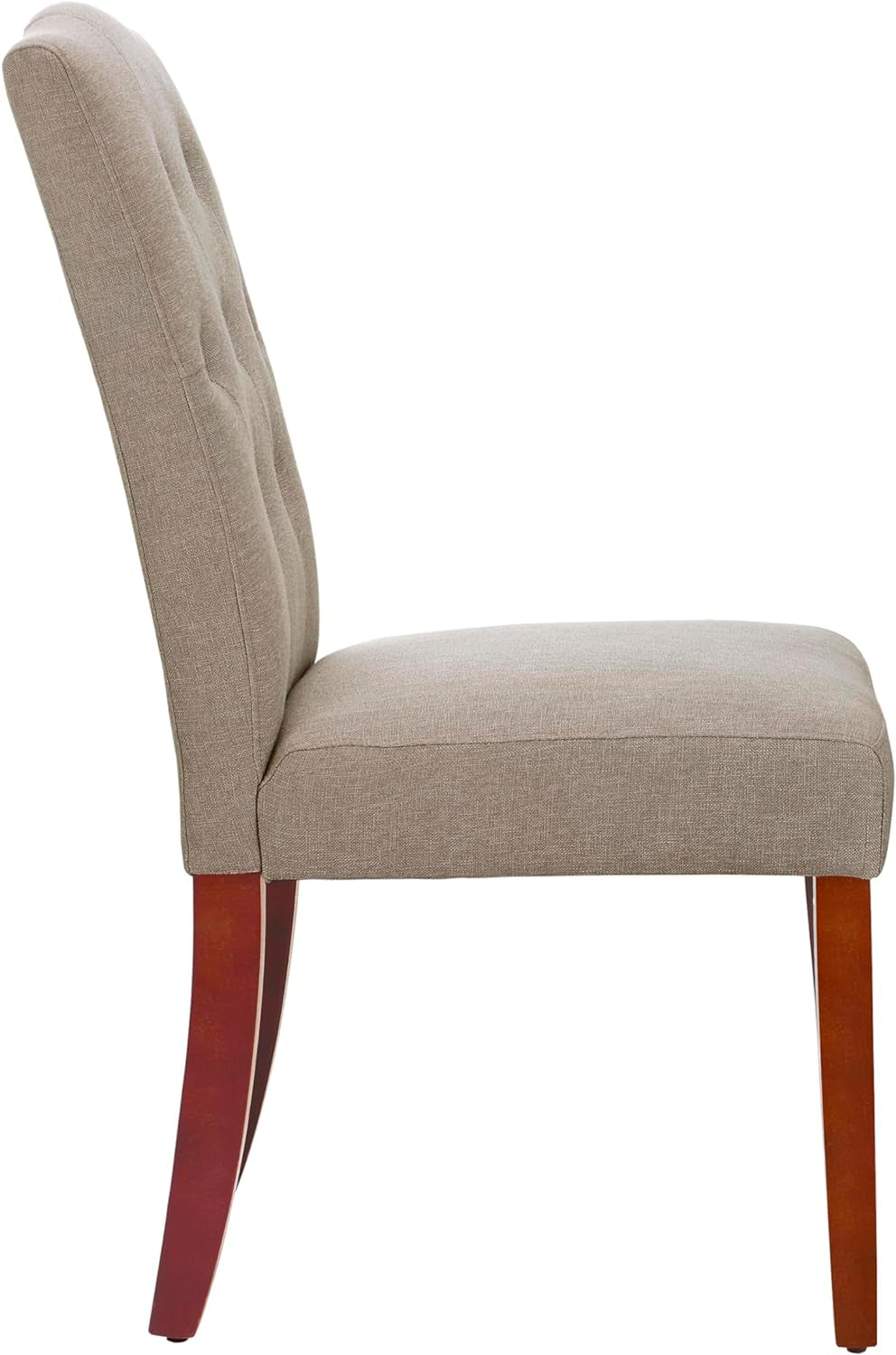 Dorel Claudio Tufted, Upholstered Living Room Furniture, Taupe Dining Chair