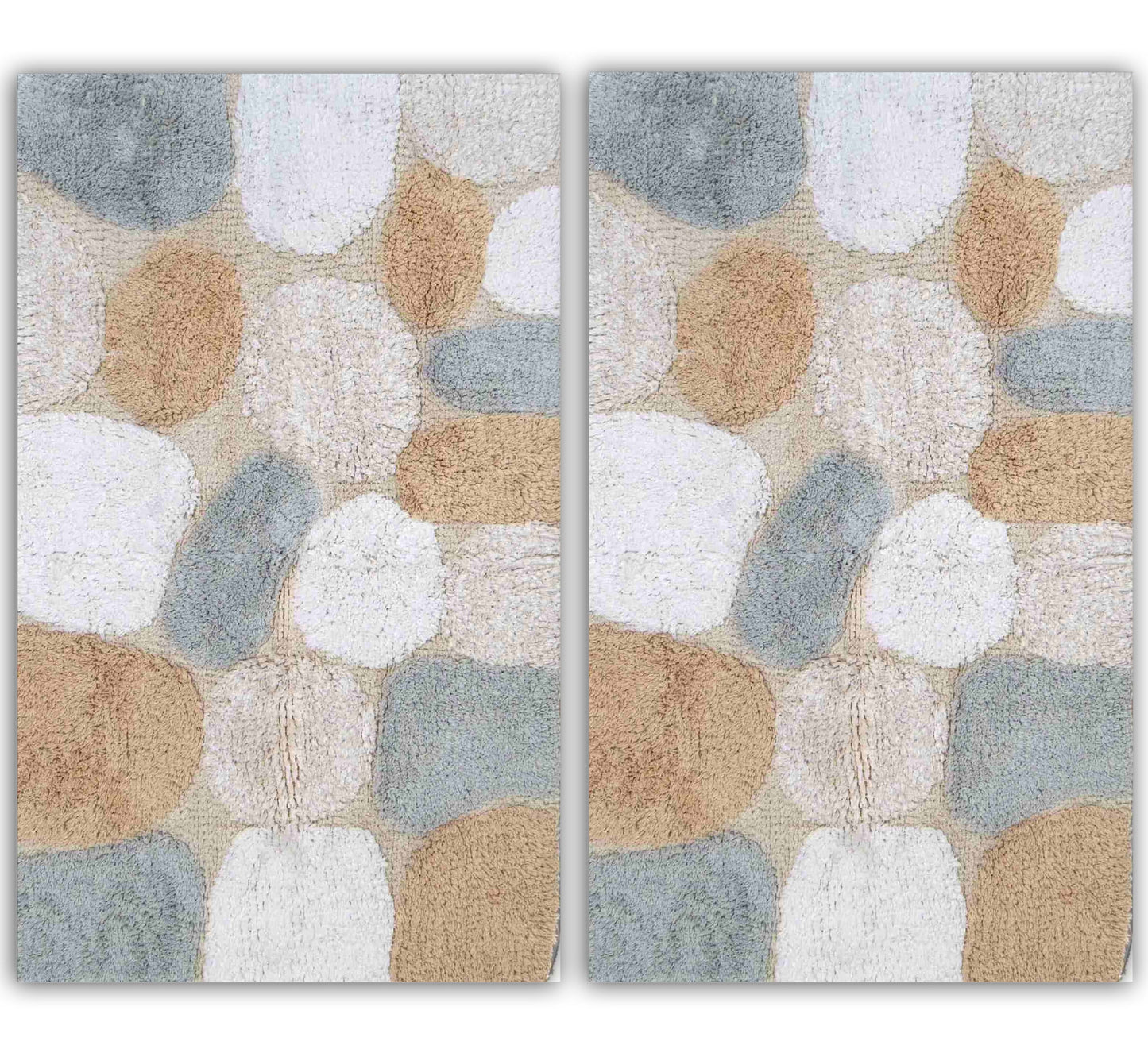 Pebbles 2 Pc Spa Bath Rug Set (20"X32" & 20"X32")