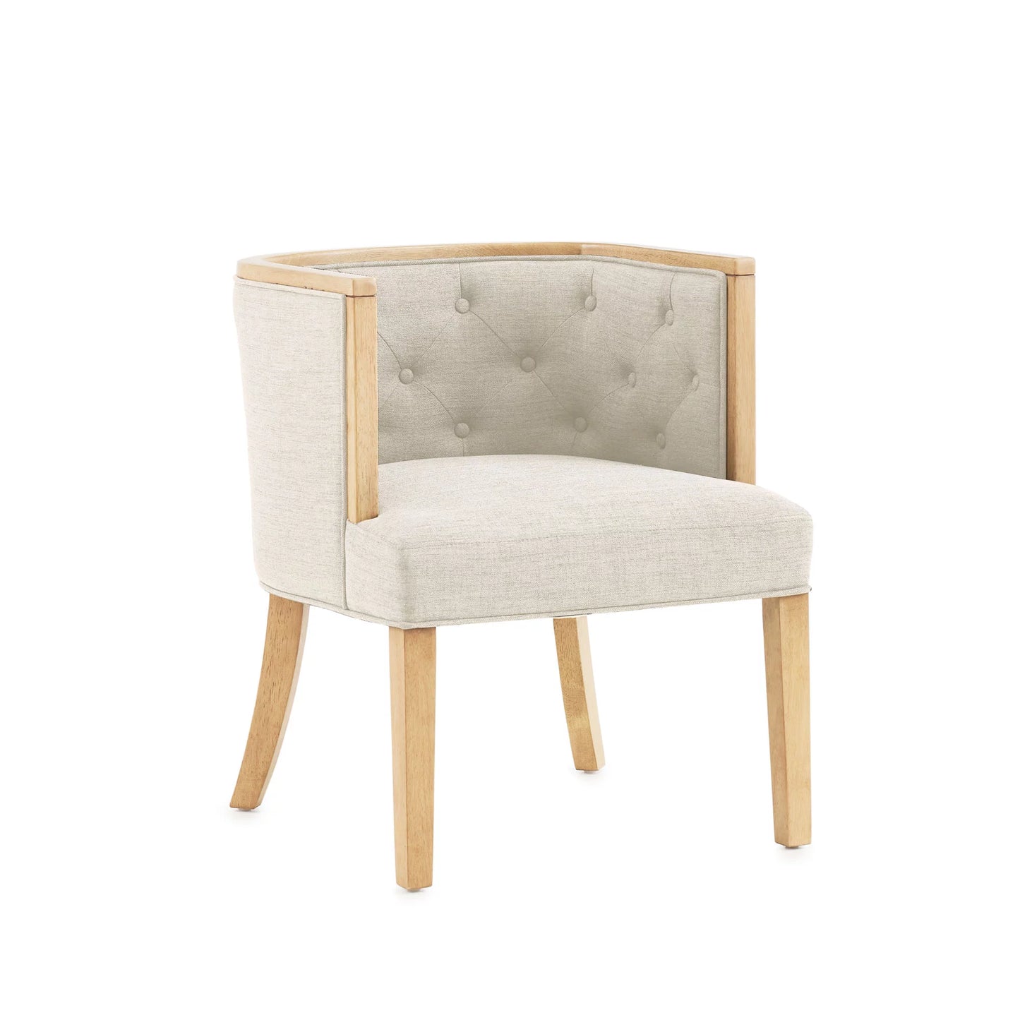 Raveena Upholstered Accent Chair, Oat